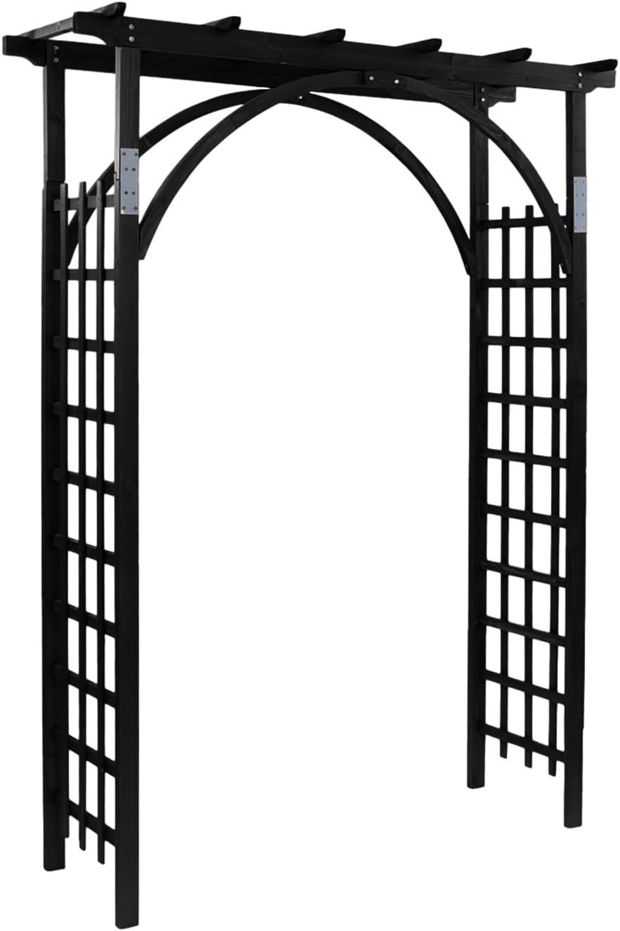vingli 85in wooden arbor garden arch, wedding arch, main product view