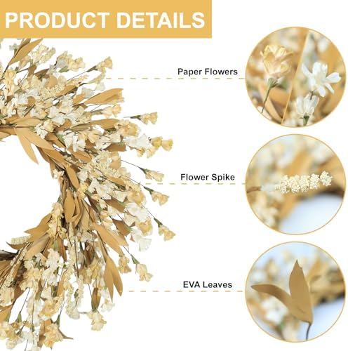 artgar fall wreath, 24 inch fall wreaths for shown in use