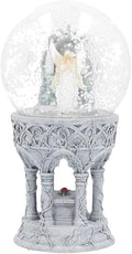 Nemesis Now Love Remains Snowglobe Anne Stokes 18.5cm, Resin, Glass, Water, Ivory