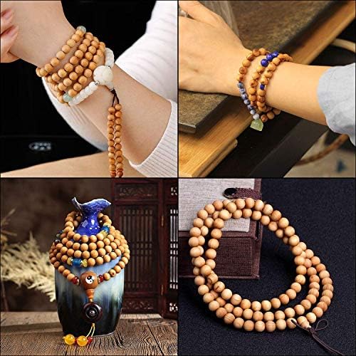 8mm natural sandalwood round beads gorgeous craft handmade, package contents