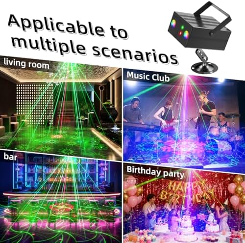 Party Disco Ball Light Dj RGB Strobe Lights LED Projector