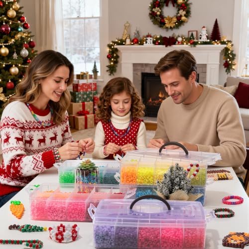 simetufy 14000pcs pony beads bulk 50 colors for on a desk or shelf
