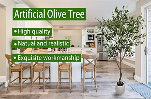 artificial olive tree 7ft(82in,2200+uv protection leaf) tall,faux olive, package contents