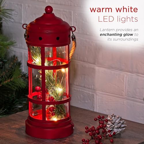 alpine corporation 13" tall metal and glass christmas, package contents