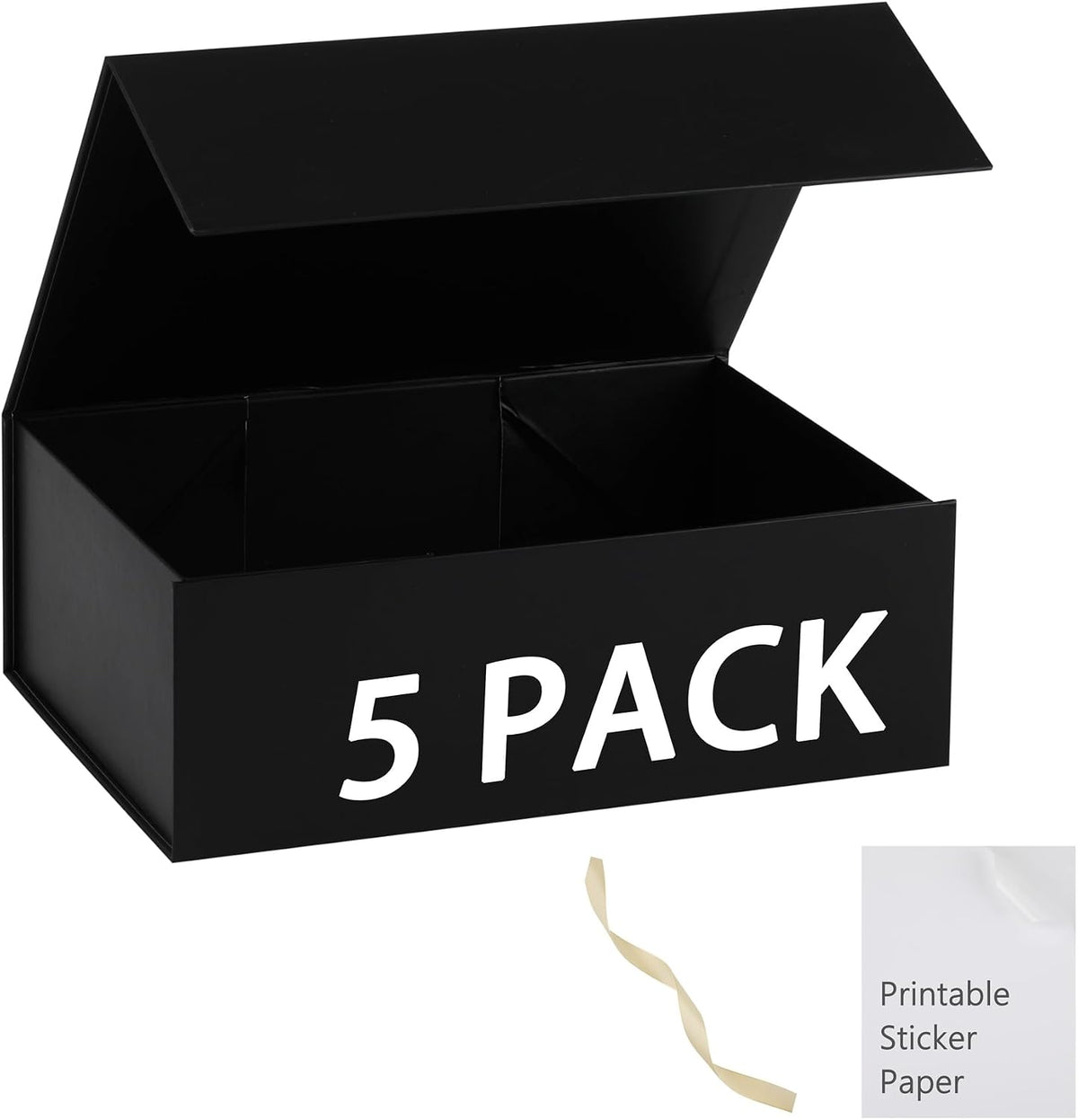 black gift box,13x11x5.3 large gift boxes with lids, main product view