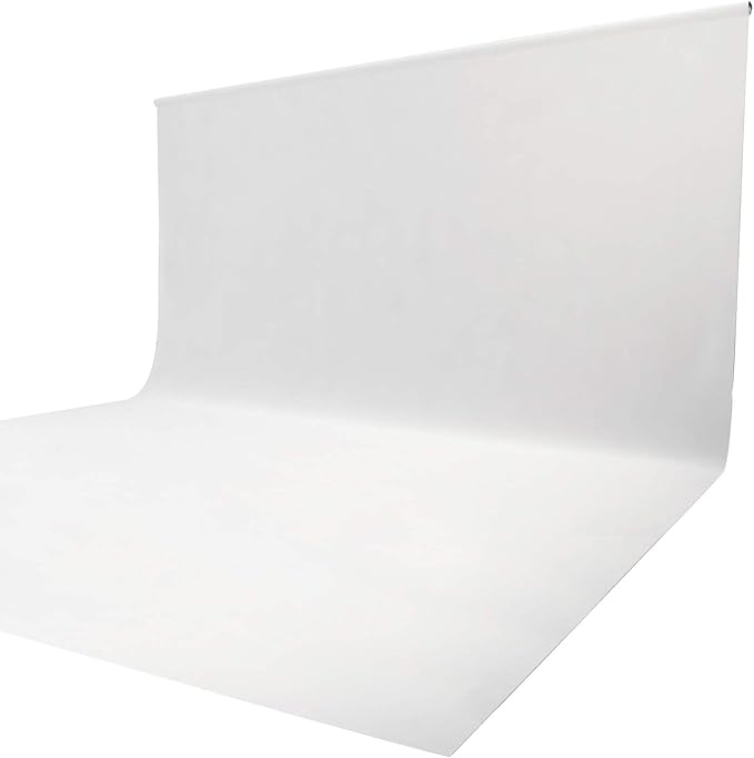 ISSUNTEX 10X12 ft Background Muslin Backdrop, Photo Studio, Collapsible High Density Screen for Video Photography and Television-White