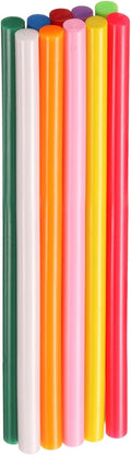 HARFINGTON 10pcs Hot Glue Sticks 0.28" Dia x 5.91" Long EVA Mini Hot Melt Adhesive Glue Stick for Hot Melt Gun Wood Plastic Glass Flowers Fabrics Foam, Multicolor
