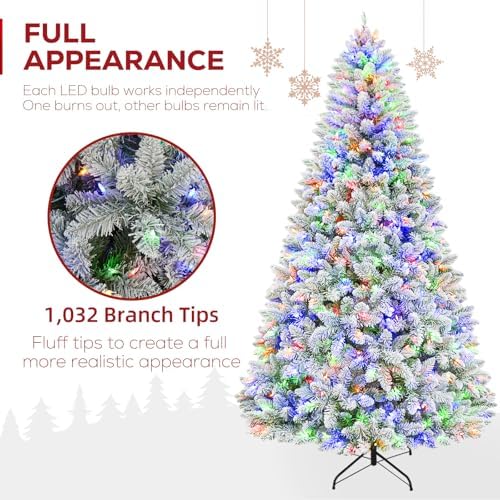hykolity 6 ft prelit christmas tree with 1,032 shown in use