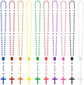 zyflsq bulk plastic rosary beads catholic 100 pack, main product view