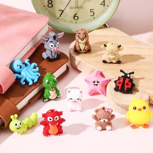 watersay 70 pcs animals 3d silicone focal beads, package contents