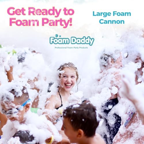 FoamDaddy Large Foam Cannon – High-Output Machine – Easy Setup – Includes Pum...