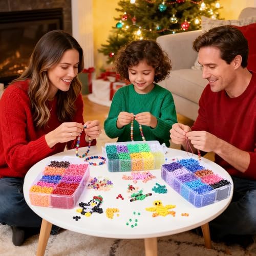 joicee 10000pcs pony beads bulk 30 colors for on a desk or shelf
