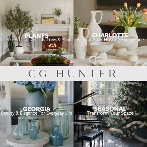 cg hunter, faux eucalyptus tree, 7 ft, black on a desk or shelf