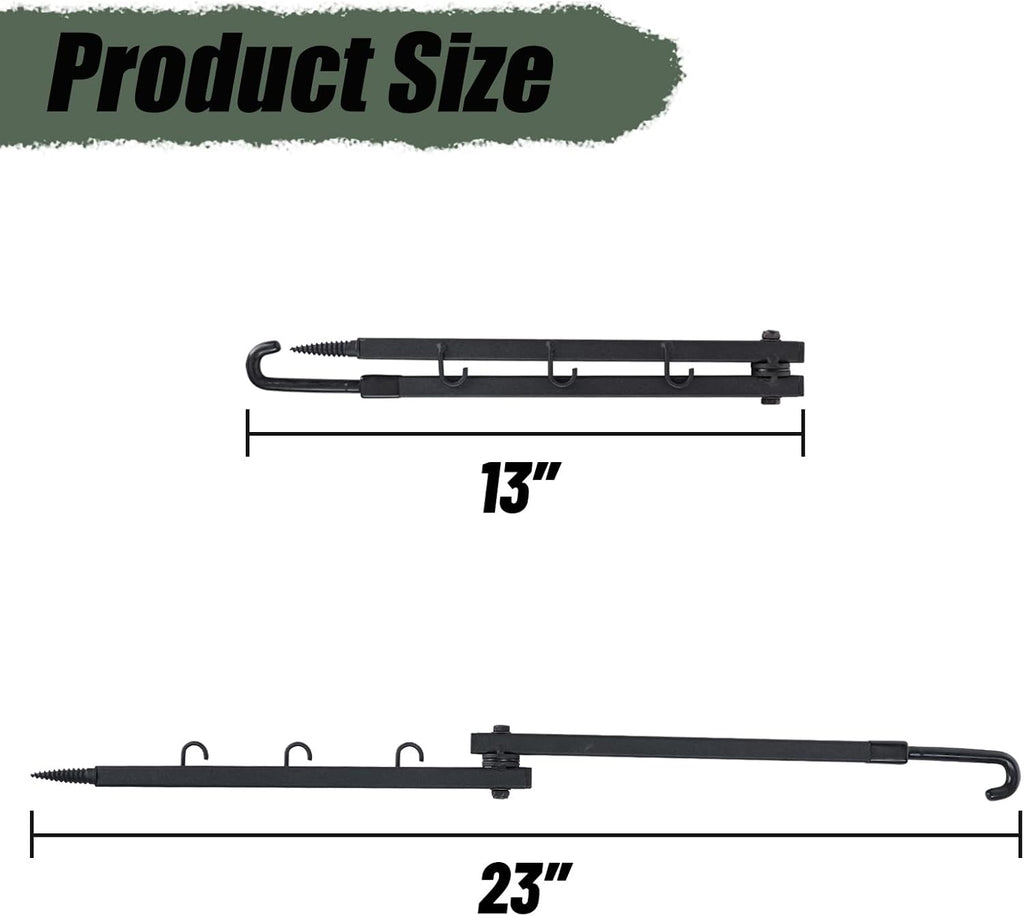 highwild tree stand folding bow hanger gear hanger, close-up detail