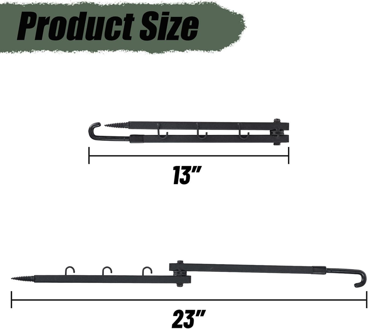 highwild tree stand folding bow hanger gear hanger, close-up detail