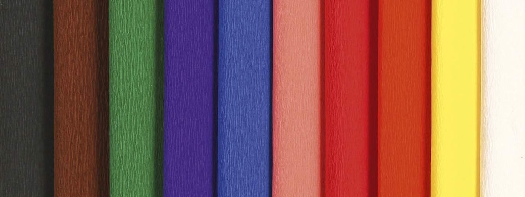 Clairefontaine Maildor Crepe Paper roll 2.00x0.50m 10 Sheets-Assortment, 2 x 0.5 m