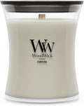 WoodWick Fireside Holiday Candle Gifts for Women and Men, 9.7 oz Medium Hourglass Candle with Crackling Wick