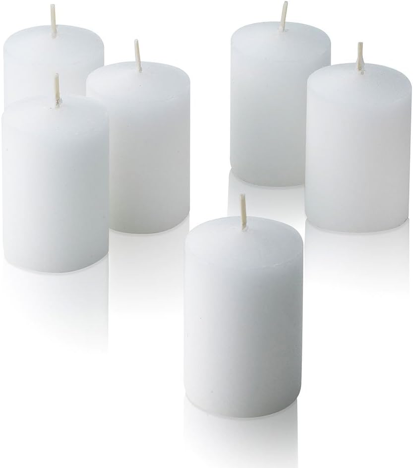 PARNOO Unscented Votive Candles Box of 72 Bulk Candles 15 Hour Burn Time for Weddings, Restaurants, Parties, Spa and Decorations, V1572