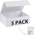 white gift box,13x11x5.3 large gift boxes with lids, main product view