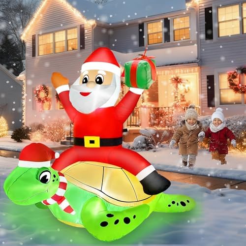 amenon 5 ft by 4 ft christmas inflatables, close-up detail