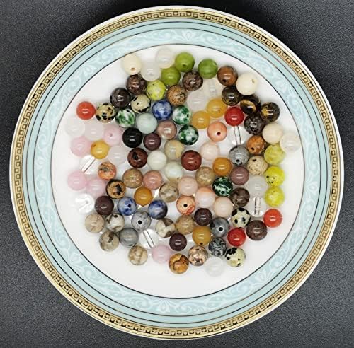 6mm natural round stone beads real gemstone beading showing dimensions