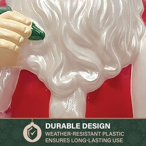 fraser hill farm 33” santa holding list blow, package contents