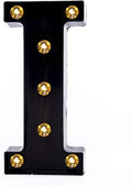 Foaky Black LED Marquee Number Lights Sign Light Up Marquee Number Lights Sign for Night Light Wedding Birthday Party Battery Powered Christmas Lamp Home Bar Decoration