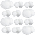 Jetec 12 Pieces Artificial Cloud Props Imitation 3D Cloud Shape Hanging Decorations Room DIY Decorative Hanging Ornament for Wedding Party Stage Show Decor (Small and Medium Size,White)