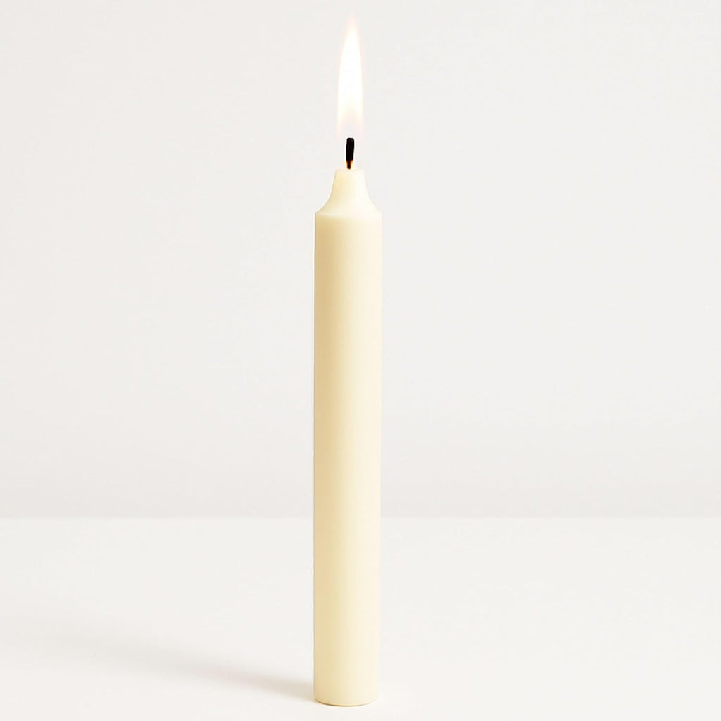 Biedermann & Sons Ivory Chime Candles (20 Count), Unscented Dripless Tapers, 4 Inch Tall 0.5 Inch Diameter, 2 Hour Long Burning Paraffin Wax, for Angel Chime Carousels and Holders
