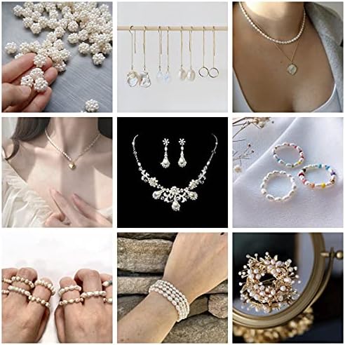 pearls beads for jewelry making 100pcs 9-10mm natural showing dimensions