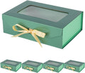 green gift box with magnetic lids 10.8x7.5x3.5 inches, main product view