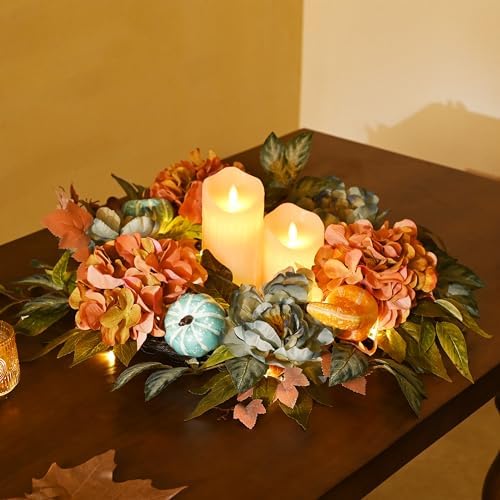 decorbyhannah 24'' fall wreath for front door with, view 9