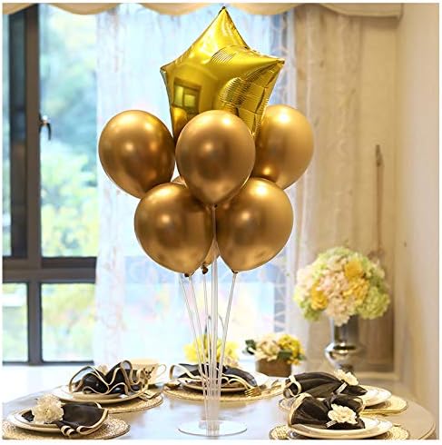 LANGXUN 4 Pack 28" Height Table Balloon Stand Kit for Birthday Party Wedding Decorations, Balloons Arch Kit for Graduation Party and Christmas Balloon Decorations