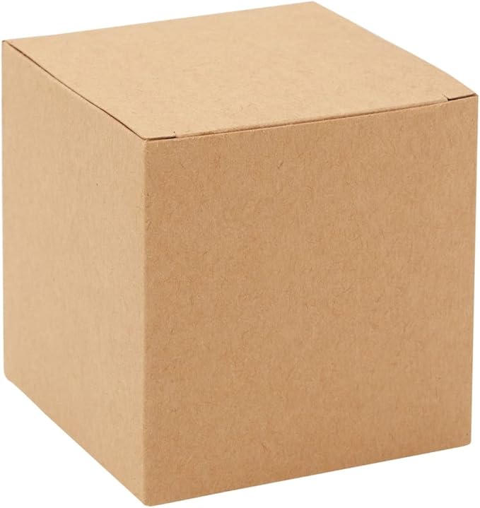 Juvale Bridesmaid Proposal Box - 100 Pack, Brown, 3 x 3 x 3 Inches - Mini Gift Boxes with Lids for Cookie & Candy