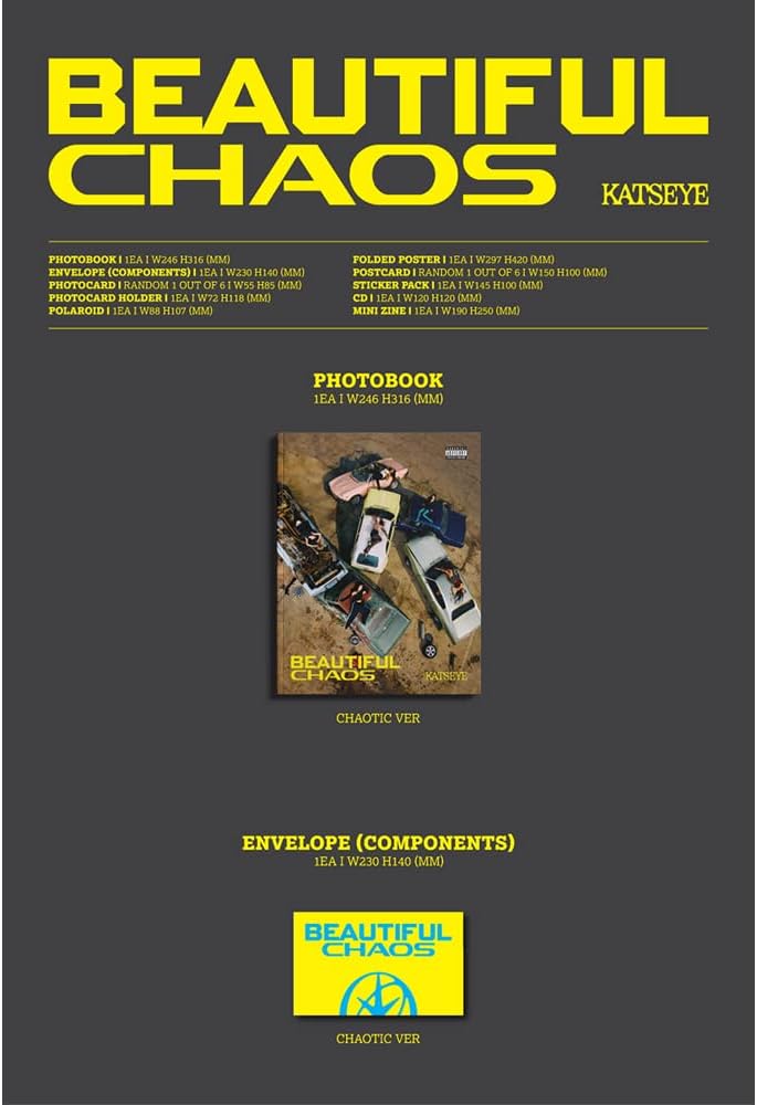 KATSEYE [BEAUTIFUL CHAOS 2nd EP Album](CHAOTIC ver.) + 3 Extra Photocards Set