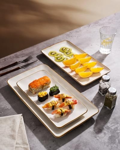 famiware serving platters set of 3 sizes, side view
