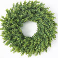 26"artificial boxwood wreath, large fake hanging plant for, main product view