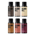 Colour Mill Outback Pack Aqua Blend Water-Based Food Coloring, 20 Milliliters Each of 6 Colors: Burgundy, Clay, Coffee, Latte, Rust and Sand