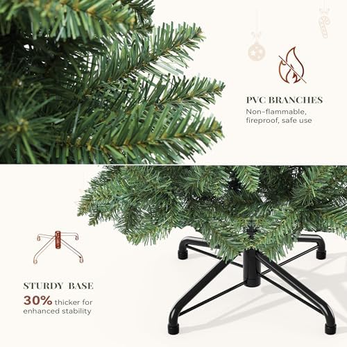 yitahome 6ft prelit green fraser fir pencil christmas, package contents