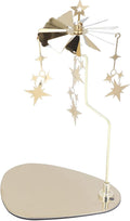 Star Candle Carousel, Rotary Candle Holder Rotating, Stainless Steel Chime Candles Holder, for Bars Cafes Christmas Wedding