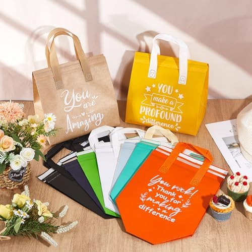 didaey 72 pcs employee appreciation gift bags bulk showing dimensions