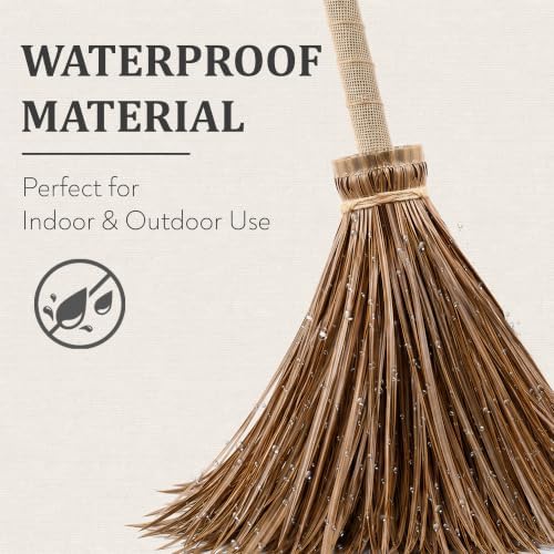 halloween decorations – 4.5ft light up witch broom on a desk or shelf