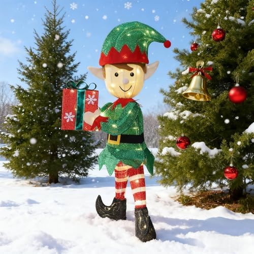 hausse lighted christmas outdoor decor, 38" height pre-lit, main product view