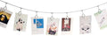 TFu Wall Hanging Photo Display, DIY Picture Photo Frame String with 12 Clips for Hanging Photos Notes and Artworks …