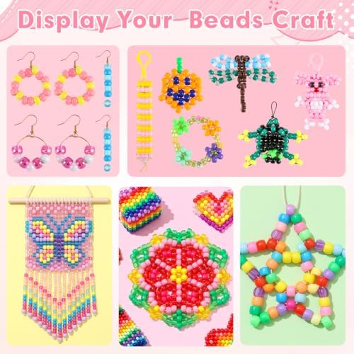 48 colors pony beads bulk, kandi beads for on a desk or shelf