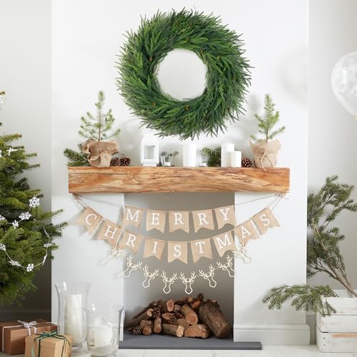 30" norfolk pine wreaths for front door,christmas cedar, package contents