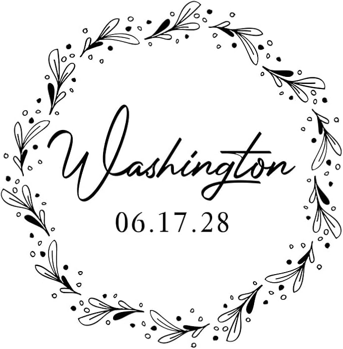 Personalized Wedding Embosser | Custom Made with Initials or Monograms for Couples | Elegant Designs for Stationery, Invitations, Napkins, and More (Design 4)