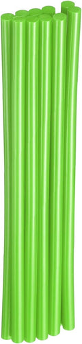 HARFINGTON 10pcs Hot Glue Sticks 0.28" Dia x 7.87" Long EVA Mini Hot Melt Adhesive Glue Stick for Hot Melt Gun Wood Plastic Glass Flowers Fabrics Foam, Light Green