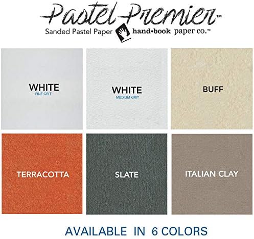 Speedball Premier Sanded Pastel Paper, 9 x 12, White Medium Grit (511028)