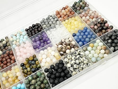 6mm natural stone beads, round crystals bead genuine, view 9